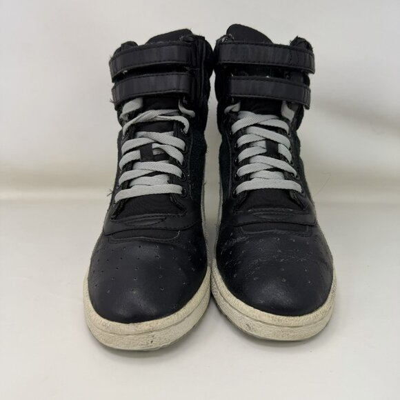 Puma Sky Hi Leather Hidden Wedge Shoes Black Gray Women’s Size 7.5 - Picture 3 of 7
